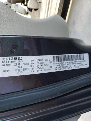 Photo 10 from auction – 2016 CHRYSLER TOWN & COU with VIN 2C4RC1BG6GR188859