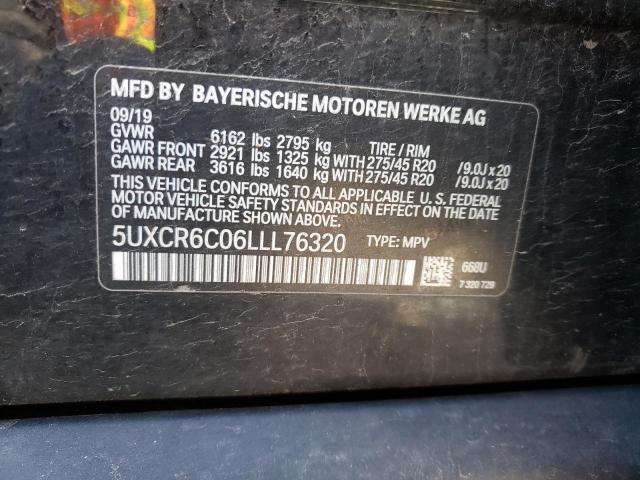 Photo 10 from auction – 2020 BMW X5 XDRIVE4 with VIN 5UXCR6C06LLL76320