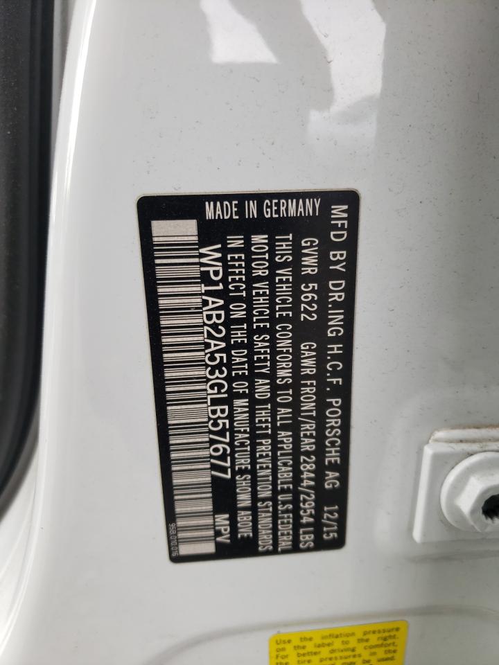 Photo 10 from auction – 2016 PORSCHE MACAN S with VIN WP1AB2A53GLB57677