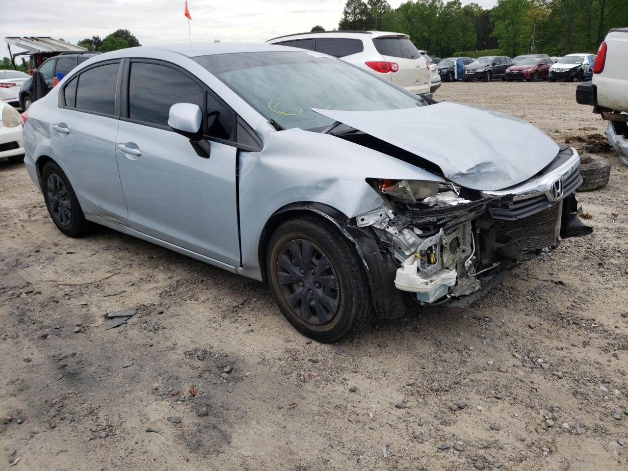 HONDA CIVIC LX 2012 with VIN 2HGFB2F54CH534252 - Photo from auction
