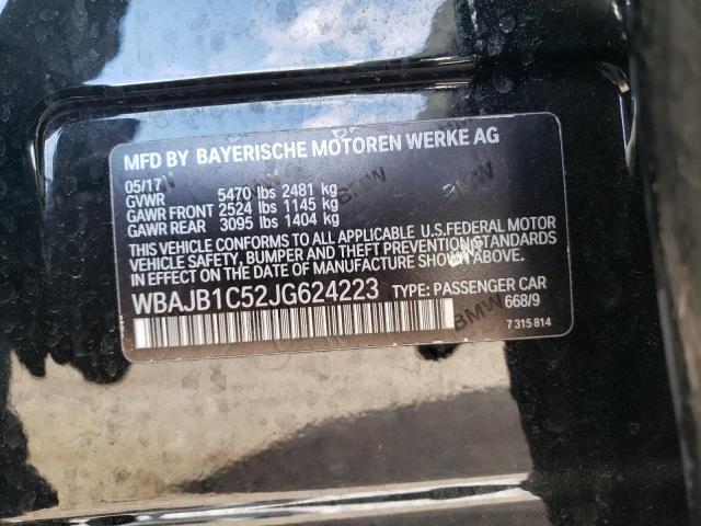 Photo 10 from auction – 2018 BMW 530XE with VIN WBAJB1C52JG624223
