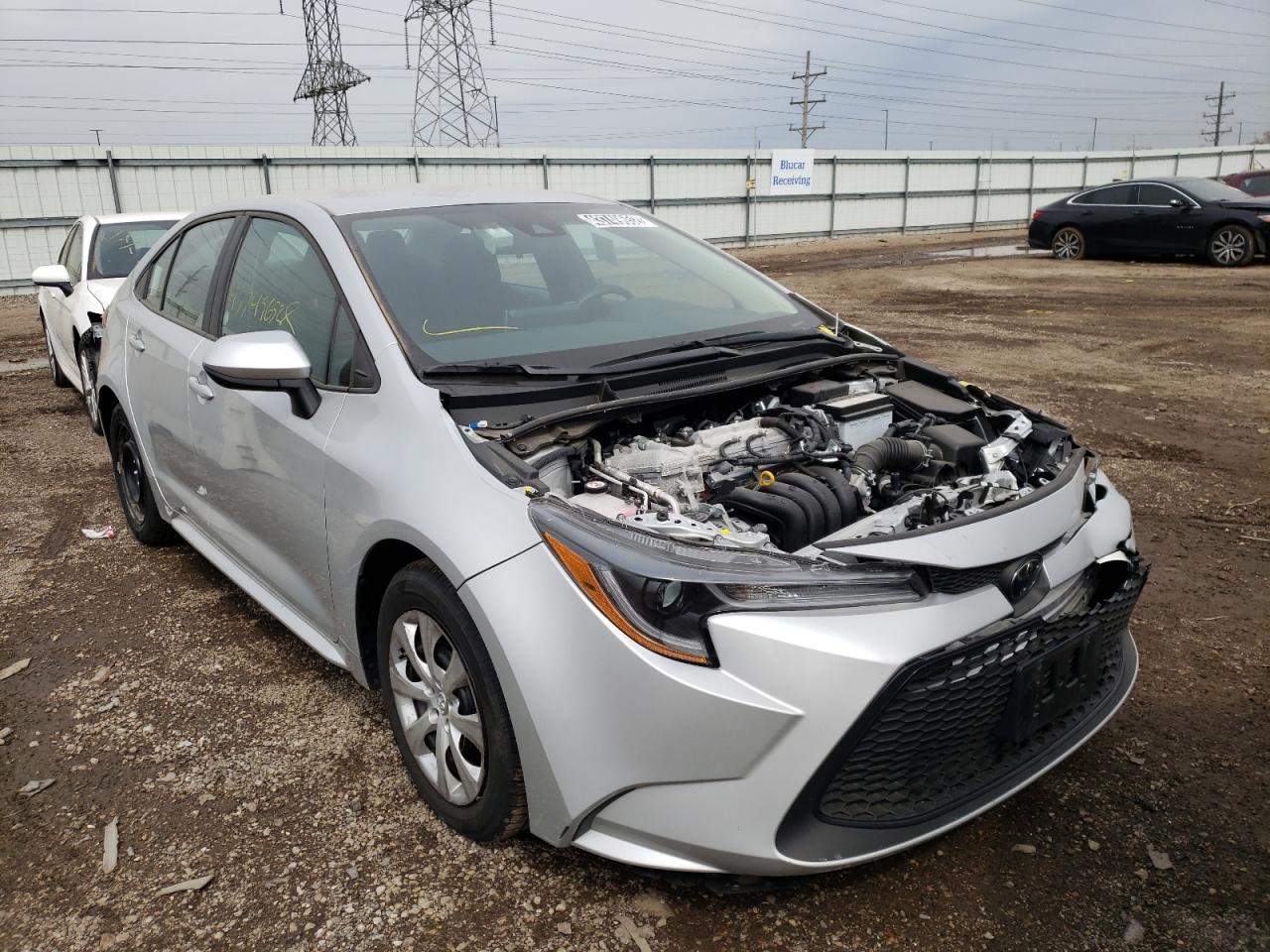 TOYOTA COROLLA LE 2021 with VIN 5YFEPMAE1MP247333 - Photo from auction