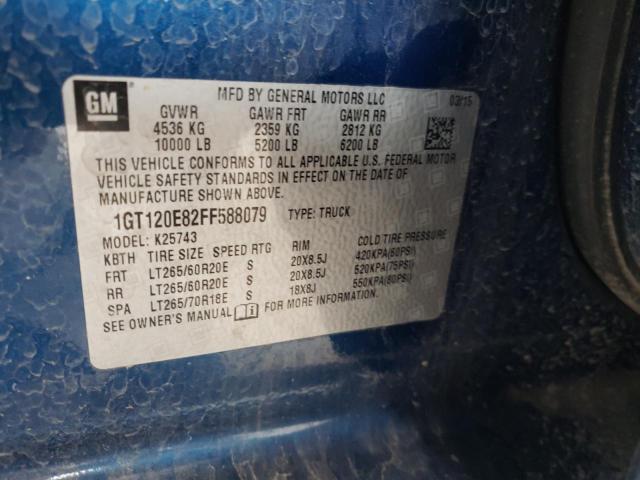 Photo 10 from auction – 2015 GMC SIERRA K25 with VIN 1GT120E82FF588079