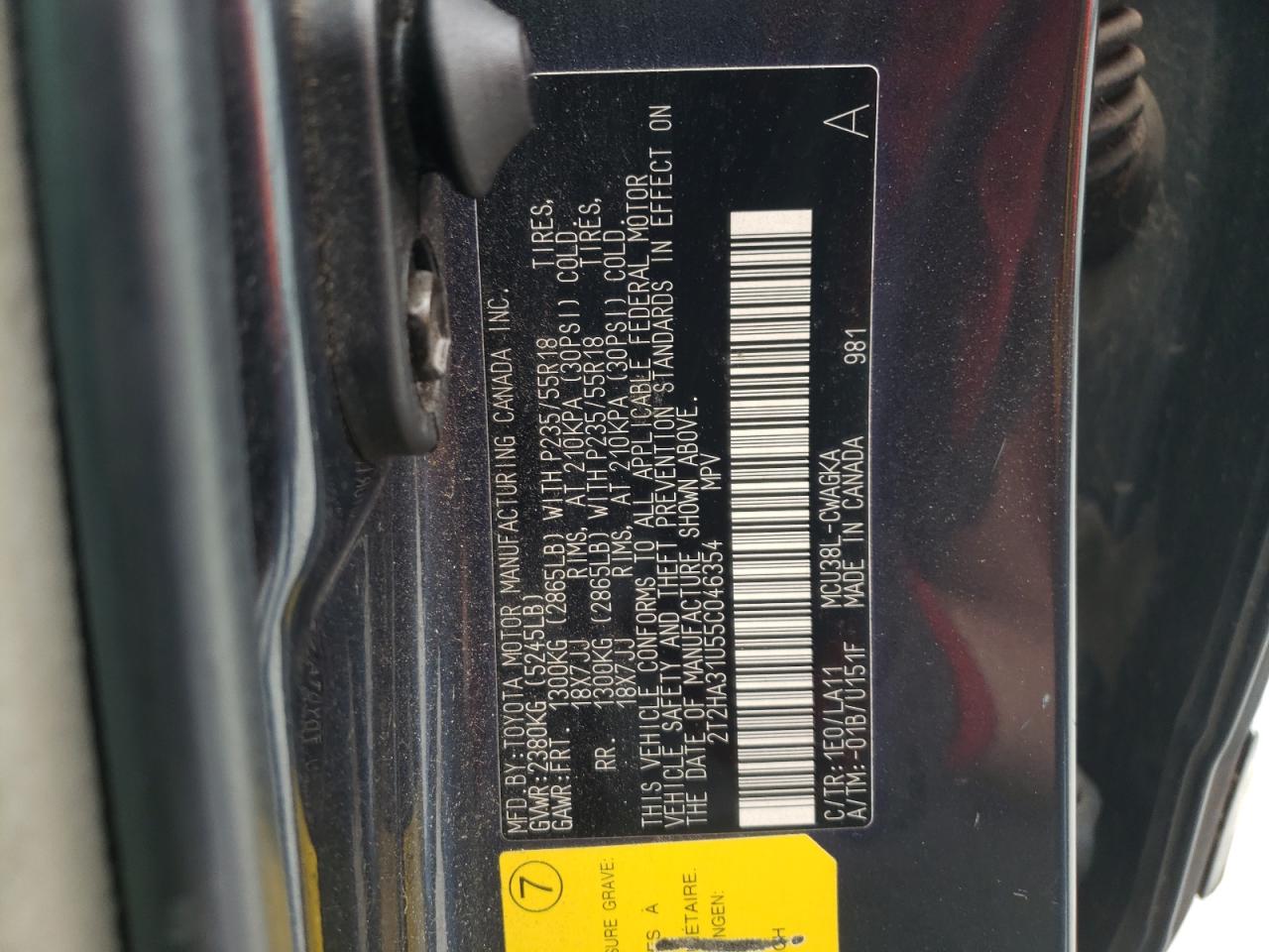Photo 10 from auction – 2005 LEXUS RX 330 with VIN 2T2HA31U55C046354