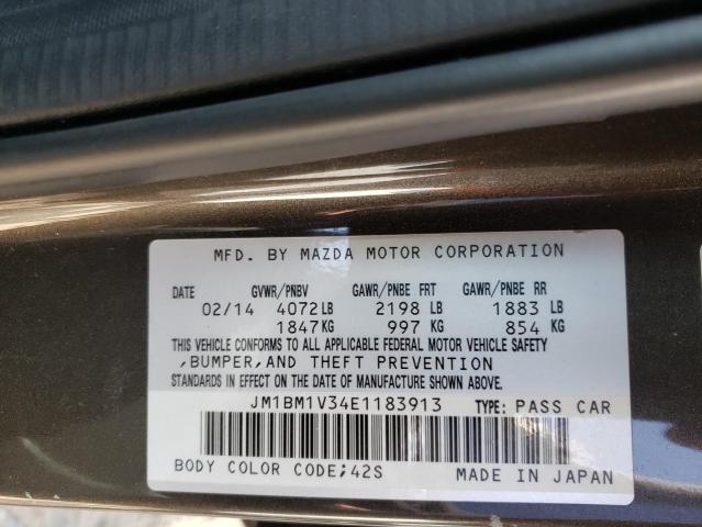 Photo 10 from auction – 2014 MAZDA 3 TOURING with VIN JM1BM1V34E1183913