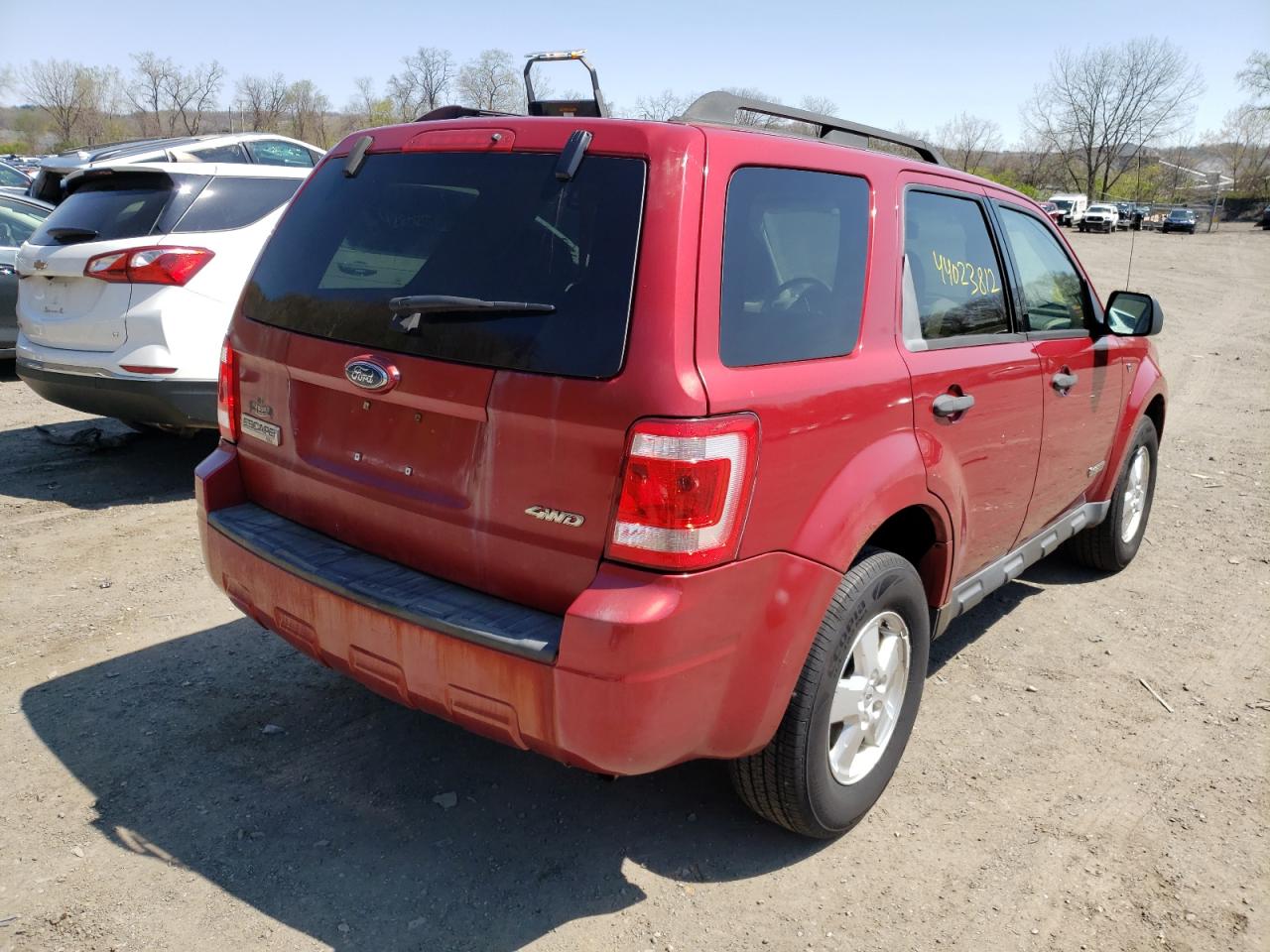 Photo 4 from auction – 2008 FORD ESCAPE XLT with VIN 1FMCU93158KC45950