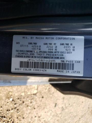 Photo 10 from auction – 2016 MAZDA 6 TOURING with VIN JM1GJ1V58G1442695