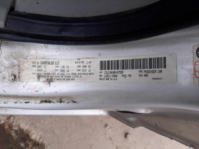 Photo 10 from auction – 2008 CHRYSLER SEBRING with VIN 1C3LC45K08N167595