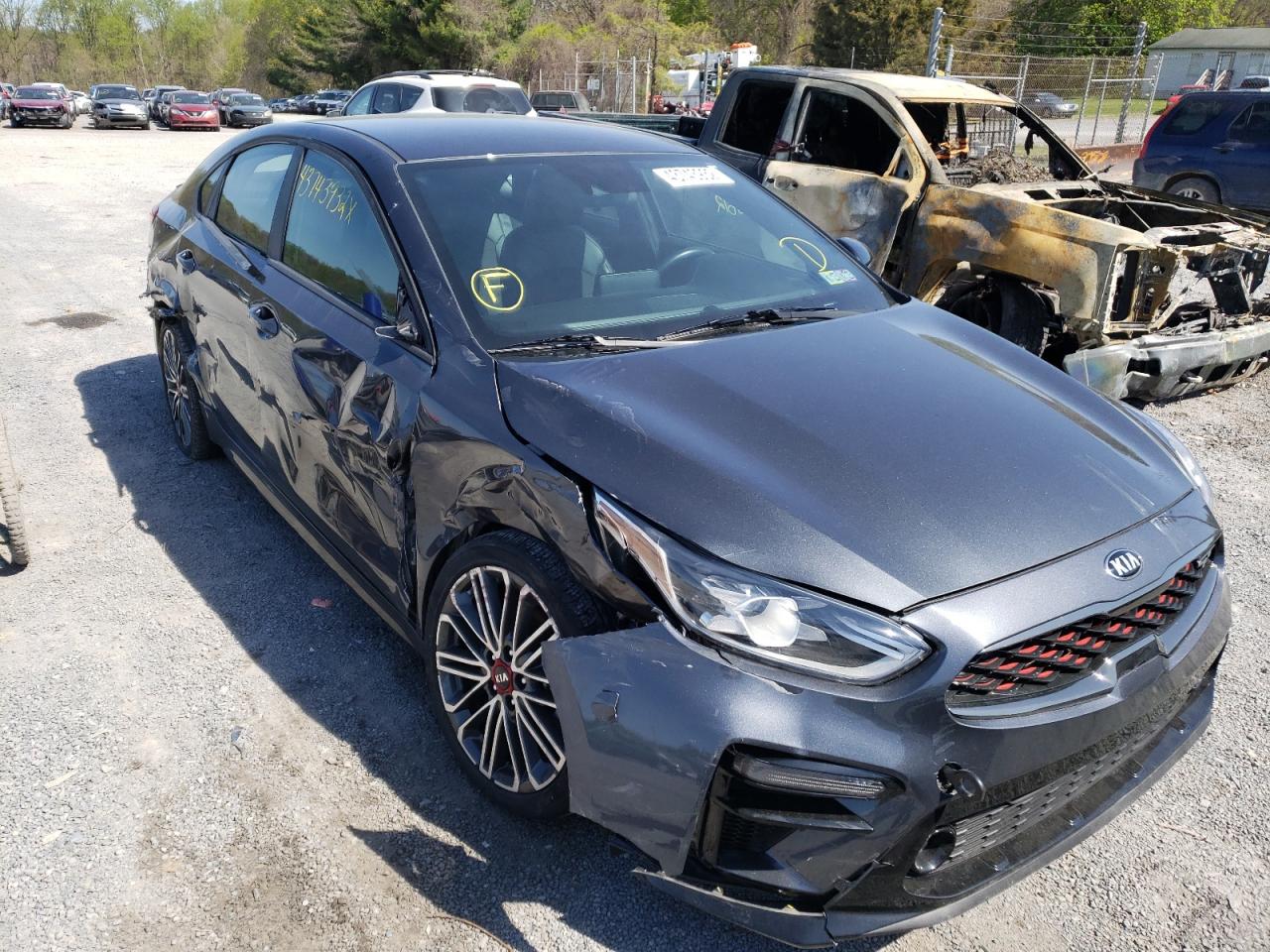 Photo 1 from auction – 2020 KIA FORTE GT with VIN 3KPF44AC4LE251453