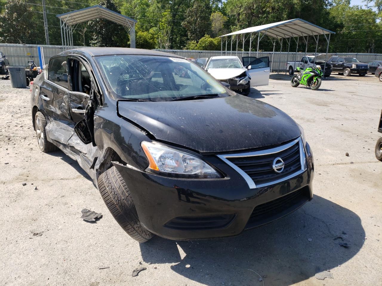 NISSAN SENTRA S 2015 with VIN 3N1AB7AP0FY360258 - Photo from auction