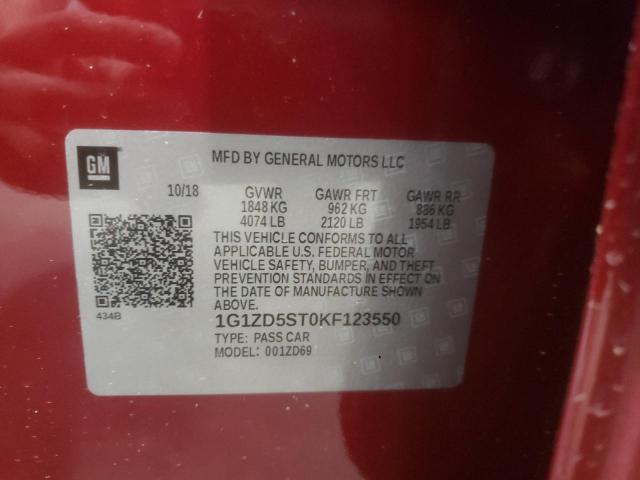 Photo 10 from auction – 2019 CHEVROLET MALIBU LT with VIN 1G1ZD5ST0KF123550