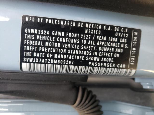 Photo 10 from auction – 2013 VOLKSWAGEN BEETLE with VIN 3VWJX7AT2DM609267