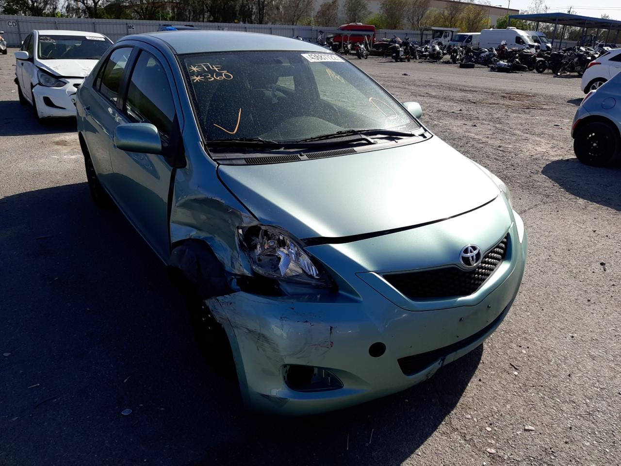 TOYOTA YARIS 2010 with VIN JTDBT4K36A4073236 - Photo from auction