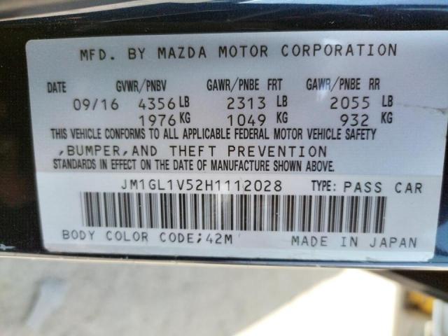 Photo 10 from auction – 2017 MAZDA 6 TOURING with VIN JM1GL1V52H1112028
