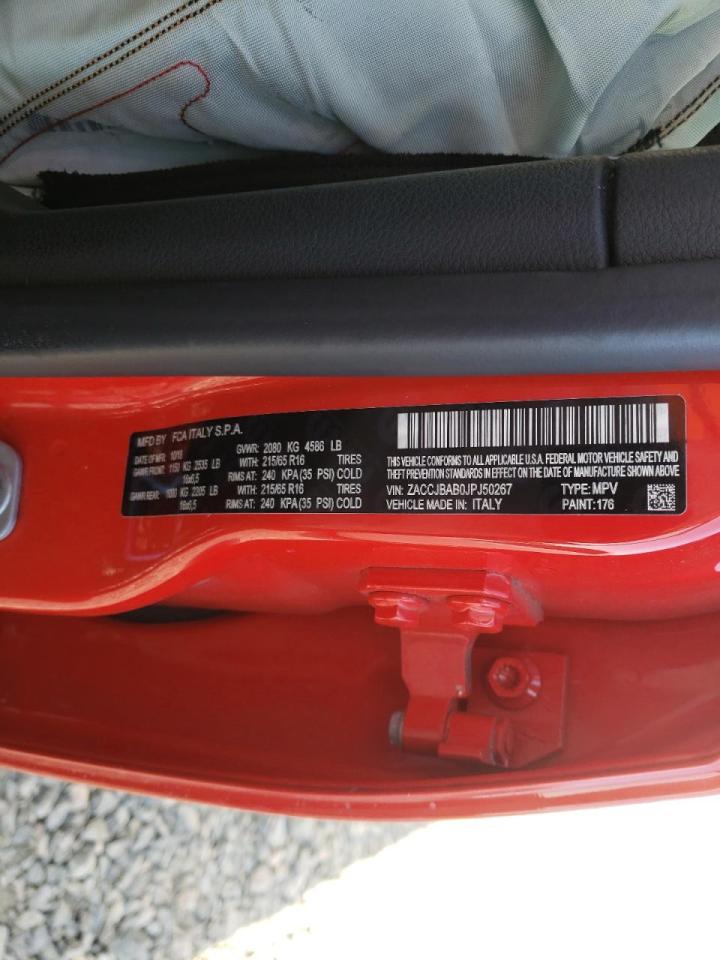 Photo 10 from auction – 2018 JEEP RENEGADE S with VIN ZACCJBAB0JPJ50267