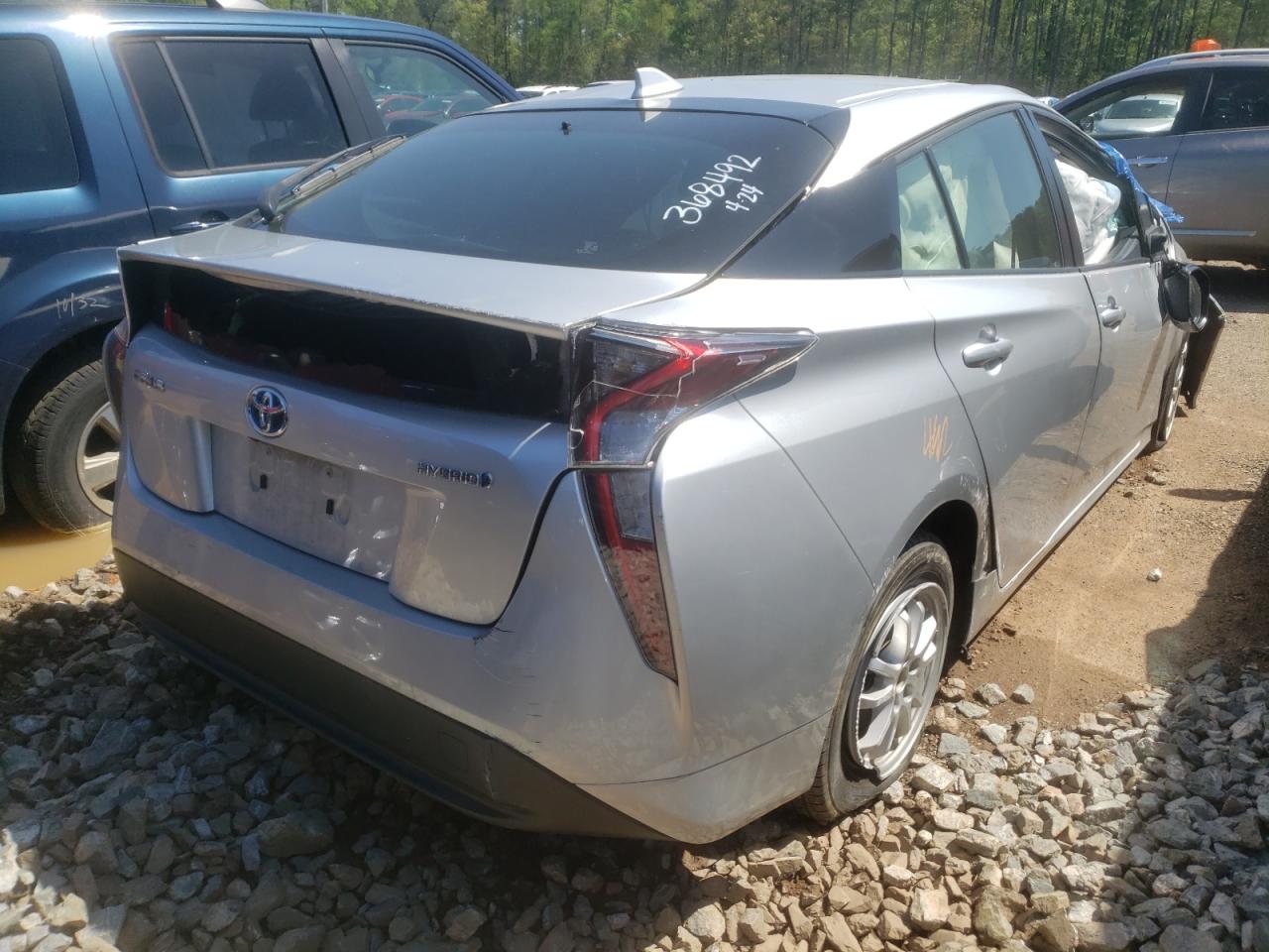 Photo 4 from auction – 2017 TOYOTA PRIUS with VIN JTDKBRFU6H3554476