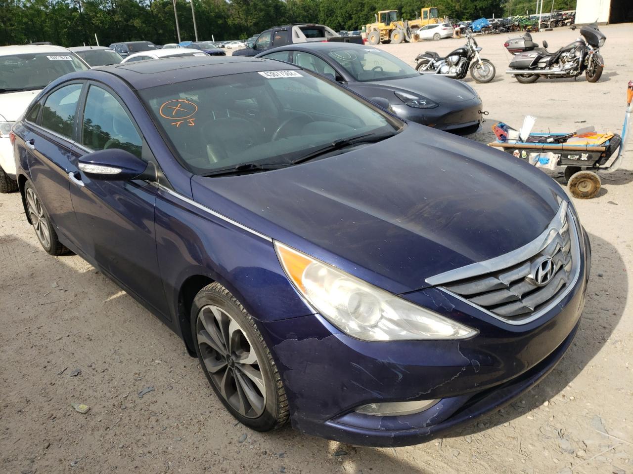 HYUNDAI SONATA SE 2013 with VIN 5NPEC4AB8DH578571 - Photo from auction