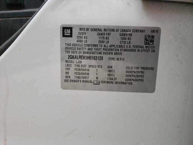 Photo 10 from auction – 2017 GMC TERRAIN DE with VIN 2GKALREK9H6163120