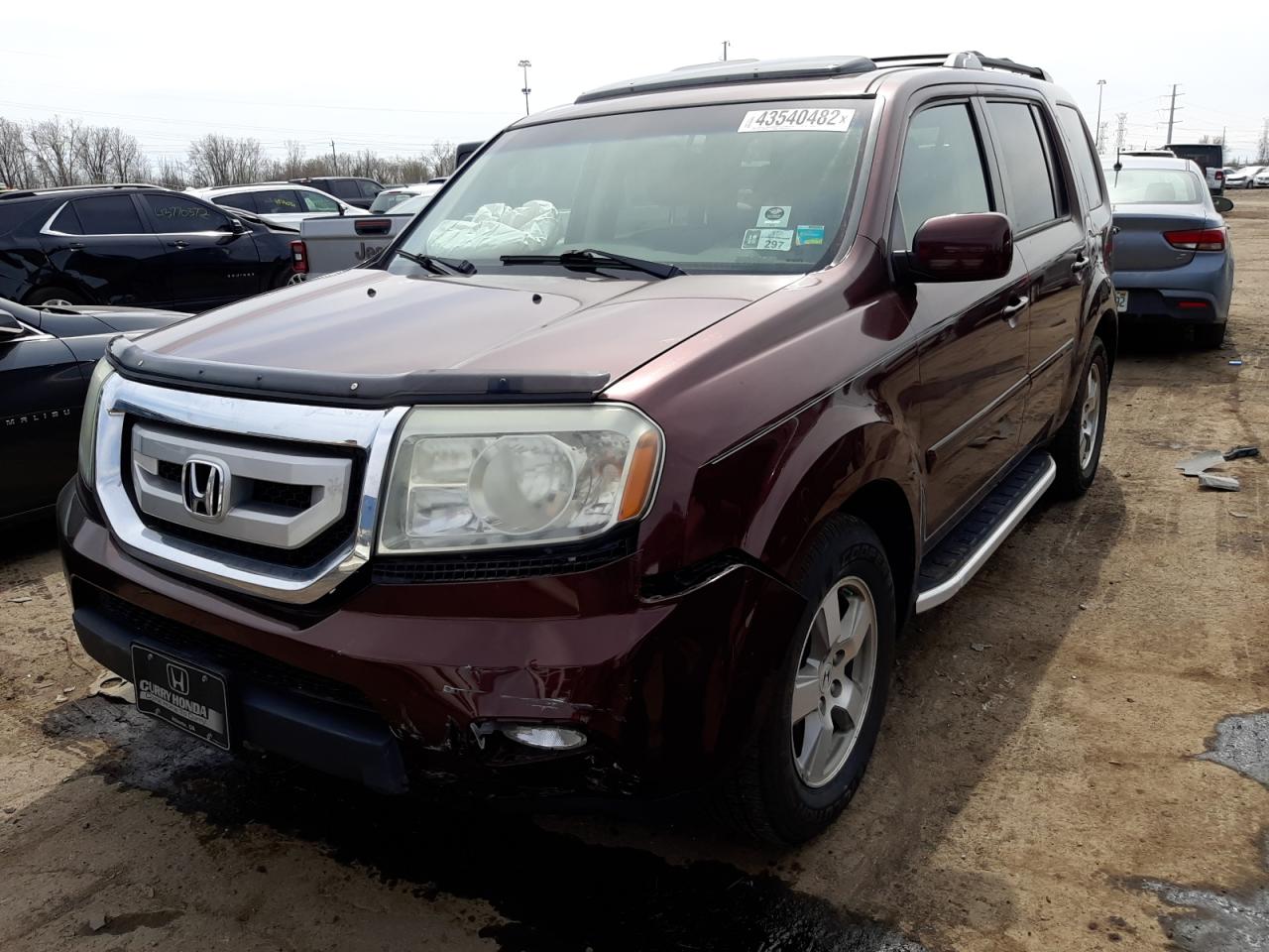 Photo 2 from auction – 2011 HONDA PILOT EXL with VIN 5FNYF3H5XBB020876