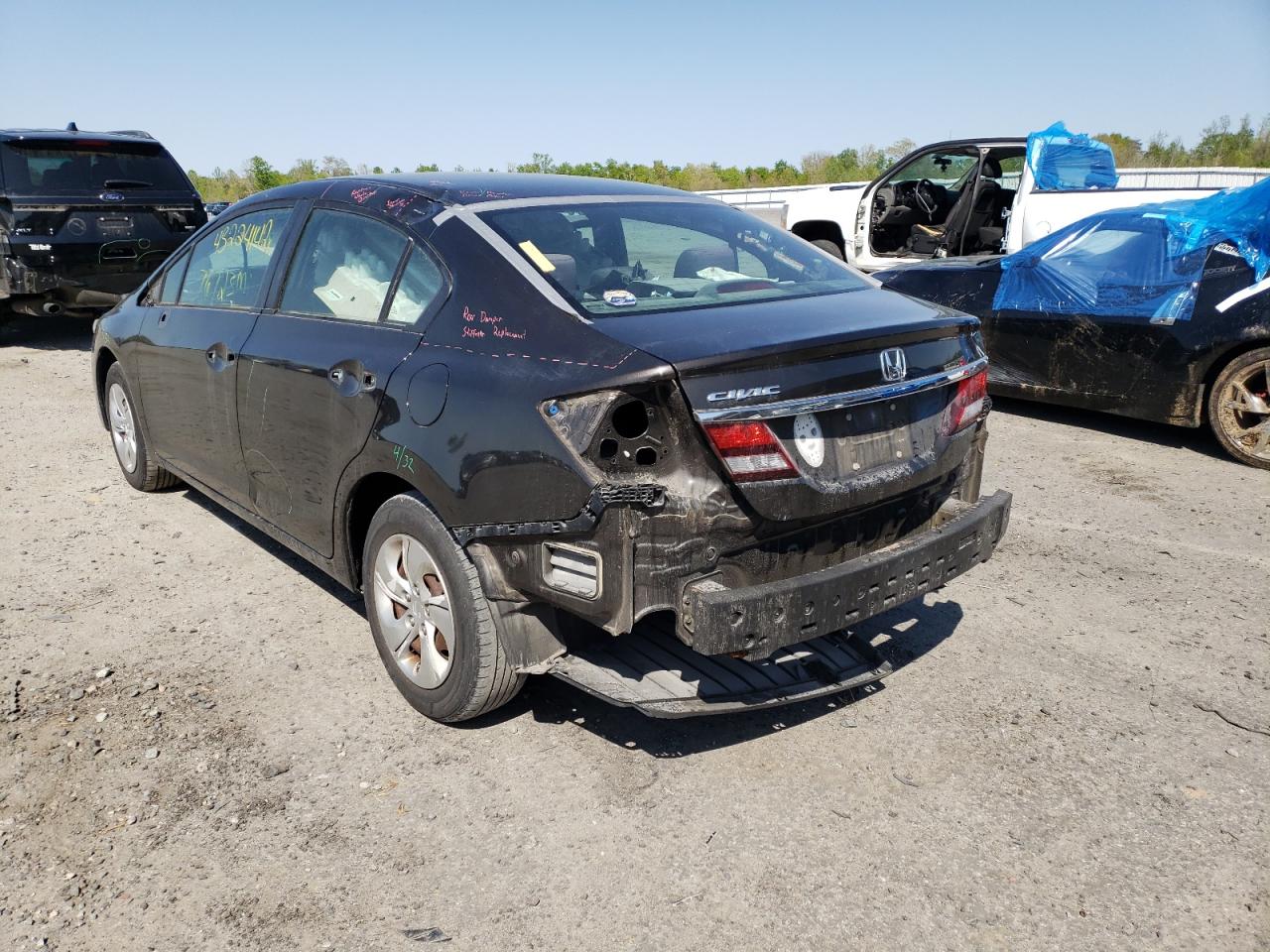 Photo 9 from auction – 2013 HONDA CIVIC LX with VIN 19XFB2F55DE223022
