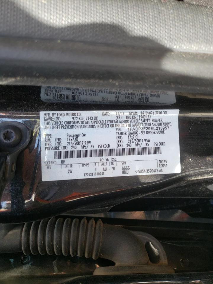 Photo 10 from auction – 2014 FORD FOCUS SE with VIN 1FADP3F29EL218957