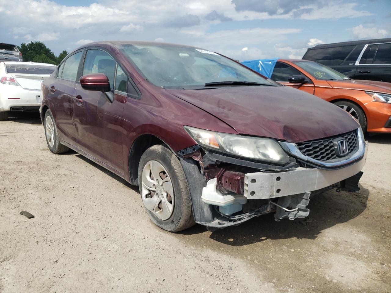 Photo 1 from auction – 2015 HONDA CIVIC LX with VIN 2HGFB2F5XFH504449