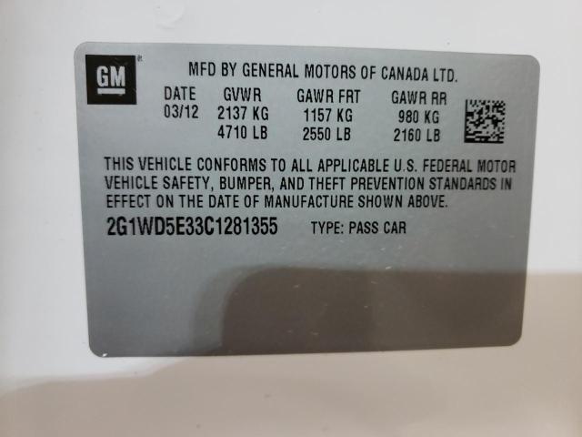 Photo 10 from auction – 2012 CHEVROLET IMPALA POL with VIN 2G1WD5E33C1281355