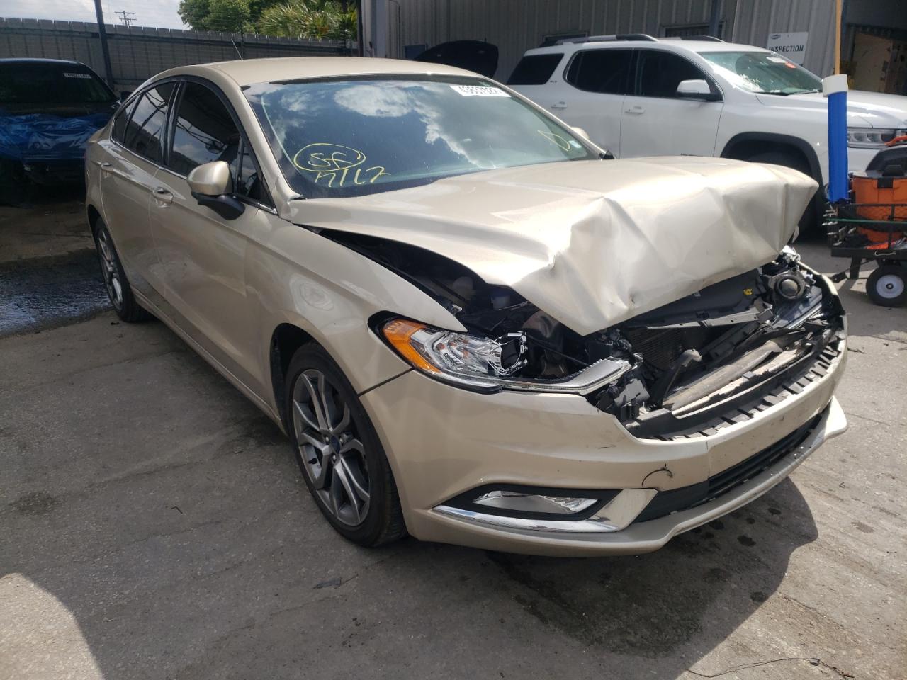 FORD FUSION SE 2017 with VIN 3FA6P0HD3HR332903 - Photo from auction
