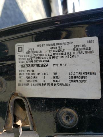 Photo 10 from auction – 2000 GMC DENALI with VIN 1GKEK63R6YR228254