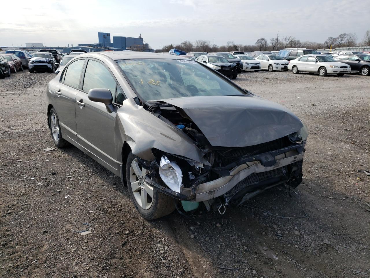 HONDA CIVIC EX 2006 with VIN 1HGFA168X6L090907 - Photo from auction