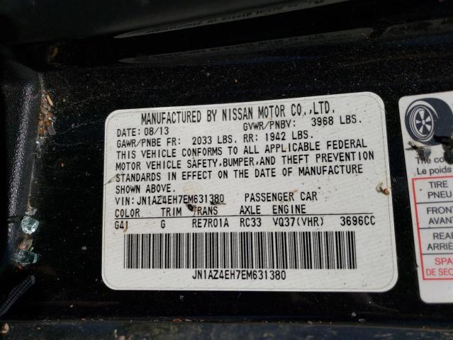 Photo 10 from auction – 2014 NISSAN 370Z BASE with VIN JN1AZ4EH7EM631380