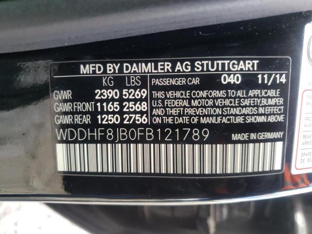 Photo 10 from auction – 2015 MERCEDES-BENZ E 350 4MAT with VIN WDDHF8JB0FB121789