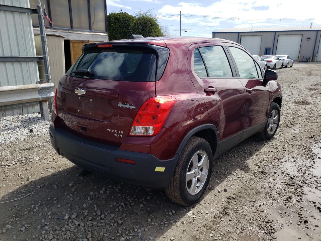 Photo 4 from auction – 2016 CHEVROLET TRAX LS with VIN 3GNCJNSB6GL262843