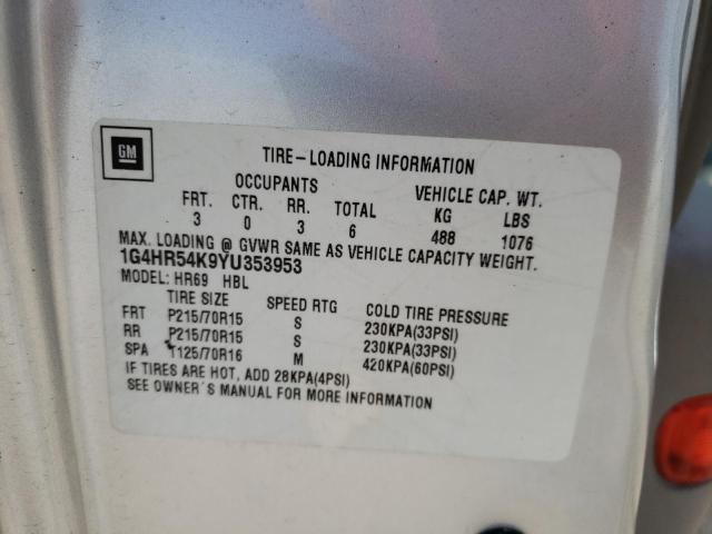 Photo 10 from auction – 2000 BUICK LESABRE LI with VIN 1G4HR54K9YU353953
