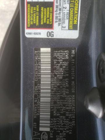 Photo 10 from auction – 2014 TOYOTA COROLLA EC with VIN 2T1BPRHE3EC099841