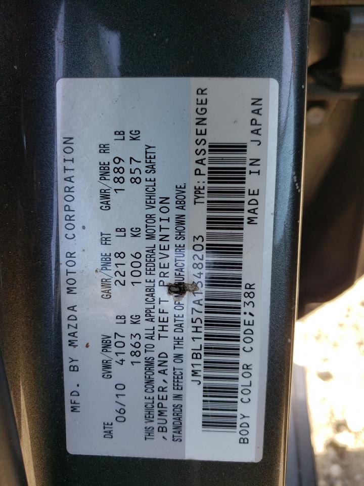 Photo 10 from auction – 2010 MAZDA 3 S with VIN JM1BL1H57A1348203