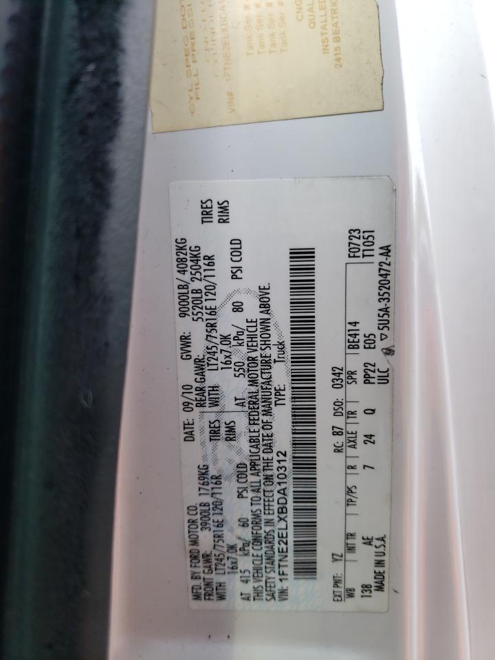 Photo 10 from auction – 2011 FORD ECONOLINE with VIN 1FTNE2ELXBDA10312