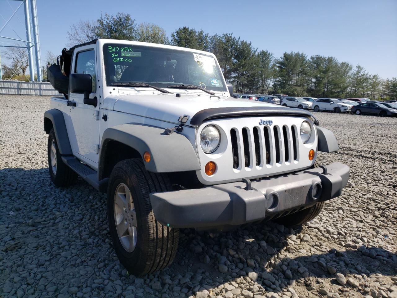 JEEP WRANGLER S 2011 with VIN 1J4AA2D19BL608417 - Photo from auction