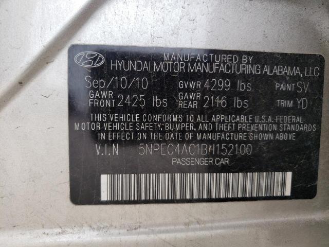Photo 10 from auction – 2011 HYUNDAI SONATA SE with VIN 5NPEC4AC1BH152100