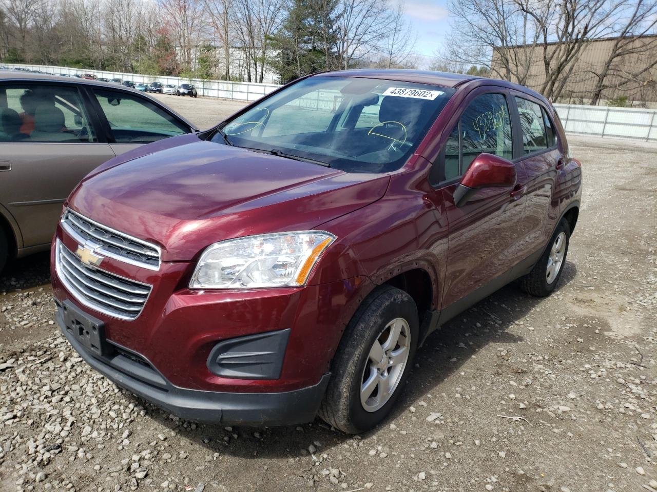 Photo 2 from auction – 2016 CHEVROLET TRAX LS with VIN 3GNCJNSB6GL262843