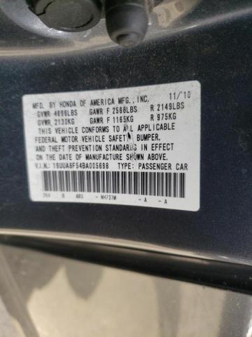 Photo 10 from auction – 2011 ACURA TL with VIN 19UUA8F54BA005698