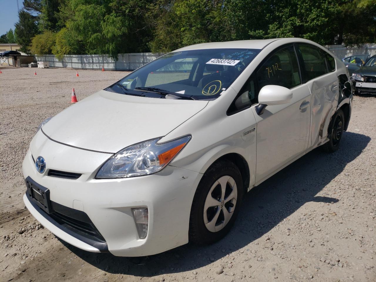 Photo 2 from auction – 2015 TOYOTA PRIUS with VIN JTDKN3DUXF1978212