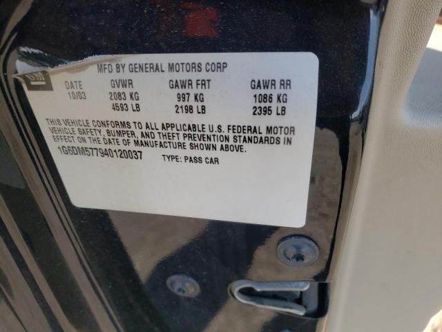 Photo 10 from auction – 2004 CADILLAC CTS with VIN 1G6DM577940120037