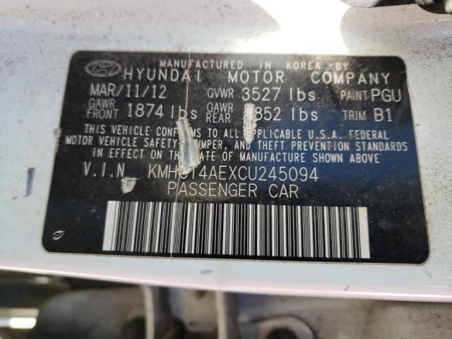 Photo 6 from auction – 2012 HYUNDAI ACCENT GLS with VIN KMHCT4AEXCU245094
