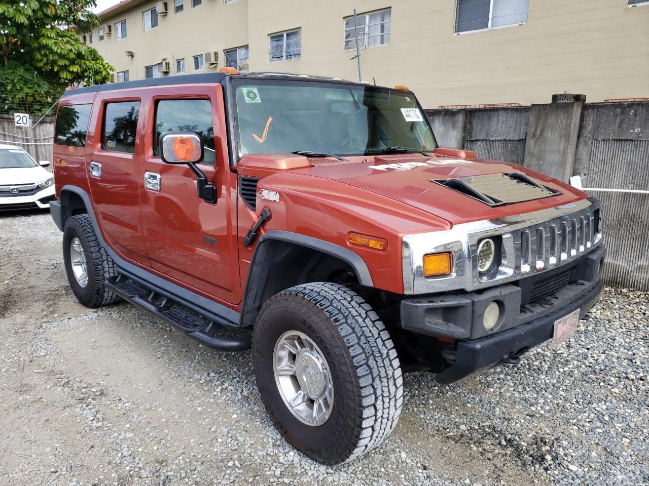 HUMMER H2 2003 with VIN 5GRGN23U63H101395 - Photo from auction