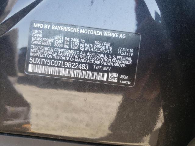 Photo 10 from auction – 2020 BMW X3 XDRIVE3 with VIN 5UXTY5C07L9B22483