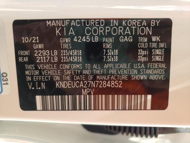Photo 10 from auction – 2022 KIA SELTOS S with VIN KNDEUCA27N7284852