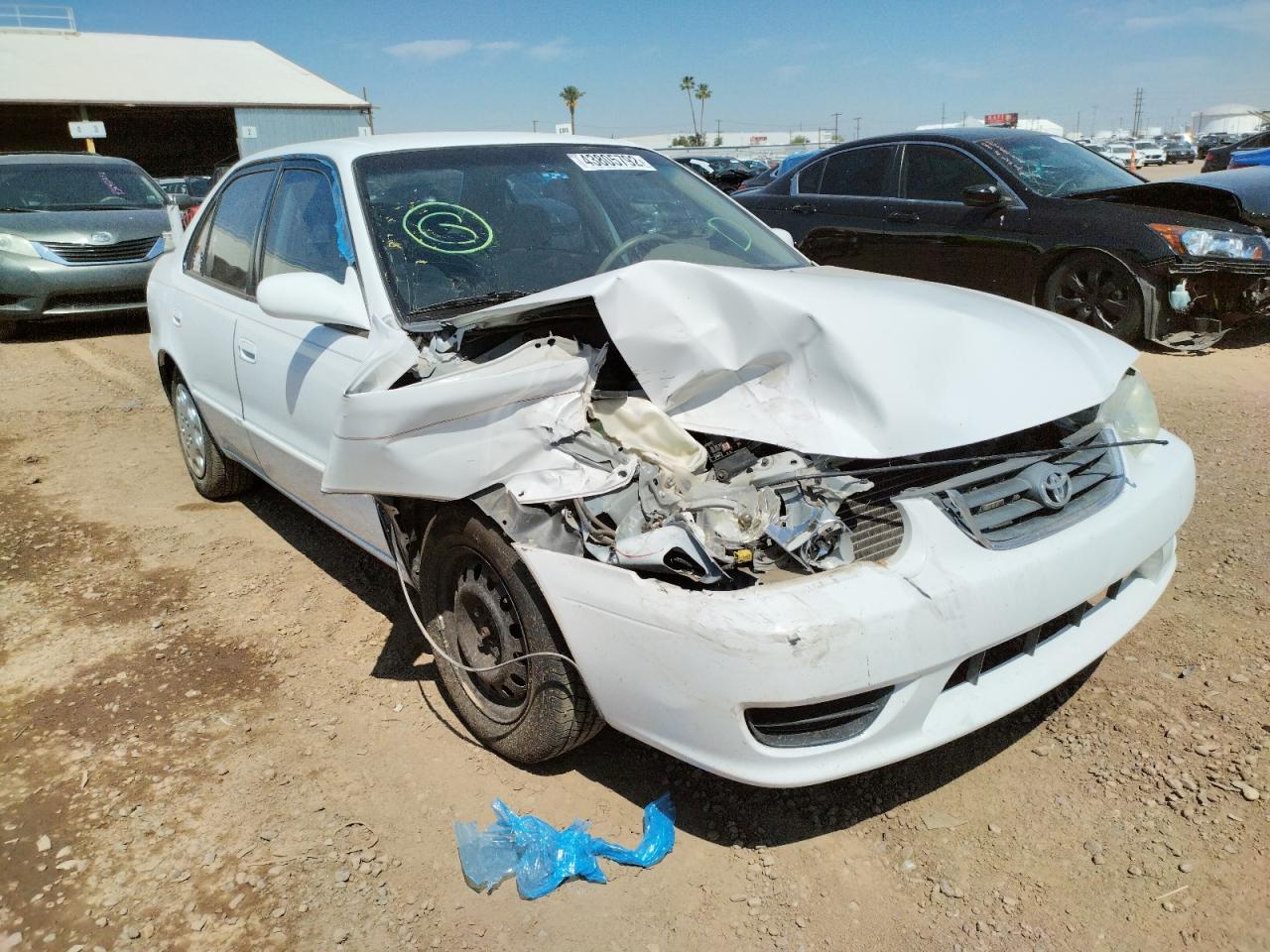 TOYOTA COROLLA CE 2002 with VIN 1NXBR12E02Z611120 - Photo from auction