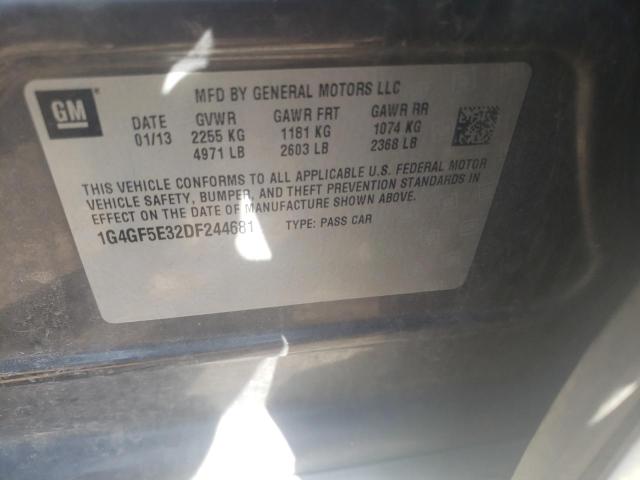 Photo 10 from auction – 2013 BUICK LACROSSE P with VIN 1G4GF5E32DF244681