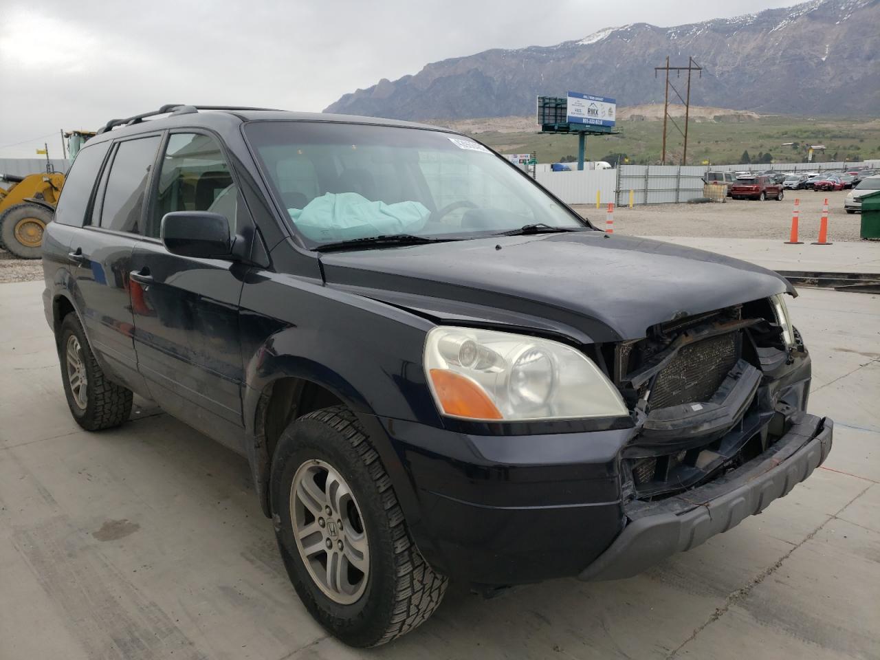 HONDA PILOT EX 2004 with VIN 2HKYF18464H552450 - Photo from auction